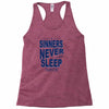 official t shirt mens you me at six sinners never sleep big all sizes Racerback Tank
