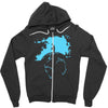 water planet global warming world ocean banksy nature graphic Zipper Hoodie