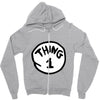 thing 1 Zipper Hoodie