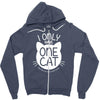 i only have one cat my cat has a few cat Zipper Hoodie