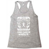 Never Underestimate The Strength Of A Lung Cancer Warrior Racerback Tank