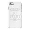 bra off sweats on iPhone 7 Case