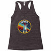 Nasa  Blue White Yellow Color Racerback Tank