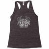 what an awesome uncle looks like Racerback Tank