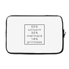 50 % unicorn Laptop sleeve