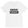 sunday funday t shirt funny jersey shore football V-Neck Tee