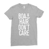 boat hair don't care Ladies Fitted T-Shirt