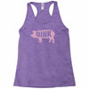 pig oink funny Racerback Tank