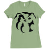 dog face Ladies Fitted T-Shirt