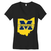 ohio for michigan Women's V-Neck T-Shirt