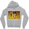 Gustav Klimt The Kiss Zipper Hoodie