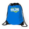 may the mass times force acceleration be with you funny Drawstring Bags