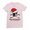 skull christmas Ladies Fitted T-Shirt