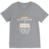 Smart Good Looking Social Worker Doesnt Get Better Than V-Neck Tee