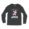 Born Unicorns-Born April Long Sleeve Shirts