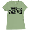 nope Ladies Fitted T-Shirt