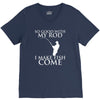 so good with my rod i make fish come V-Neck Tee