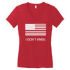 i don't kneel Women's V-Neck T-Shirt