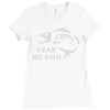 fear no fish Ladies Fitted T-Shirt