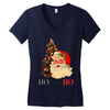 vintage santa christmas Women's V-Neck T-Shirt
