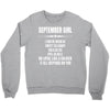 Super September Girl Crewneck Sweatshirt