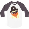 pug in a crew 3/4 Sleeve Shirt