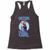 sister of the birthday girl Racerback Tank