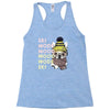 ski mood french bulldog Racerback Tank