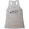 evolution of a guitarist Racerback Tank