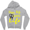 happy wife happy life Zipper Hoodie