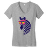 zebrah Women's V-Neck T-Shirt
