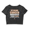 Uterine Cancer Awareness I Wear Peach For Some Special To Me Crop Top