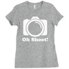 oh shoot camera Ladies Fitted T-Shirt
