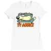tv addict Ladies Fitted T-Shirt