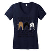 MONEY CAN BUY A LOT OF THINGS, Women's V-Neck T-Shirt
