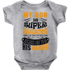 My Son Is Super Awesome His Daddy Baby Bodysuit