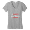 i love it when my wife lets me go mountain biking Women's V-Neck T-Shirt