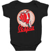 retro vespa red ideal birthday present or gift Baby Bodysuit