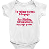 drink wine in ractangle Baby Bodysuit