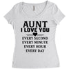 I Love You Aunt Women's Triblend Scoop T-shirt