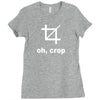oh crop Ladies Fitted T-Shirt