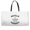 nutella is cheaper than therapy Weekender Totes