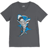 shark tornado V-Neck Tee