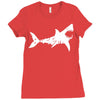 shark 'bite me' Ladies Fitted T-Shirt