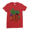 vegan for life Ladies Fitted T-Shirt