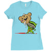 teddy monster Ladies Fitted T-Shirt