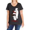 funny art Ladies Curvy T-Shirt