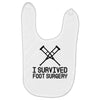 I Survived Foot Surgery Baby Bibs