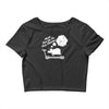 never give up on dreams ladies fitted Crop Top