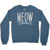 meow cute cat face Crewneck Sweatshirt